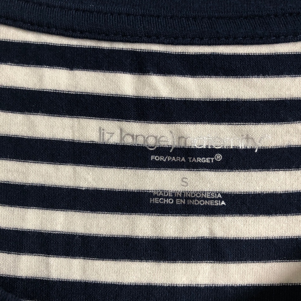 LAST CHANCE š„ Liz Lange Maternity Striped Dress - Picture 4 of 6